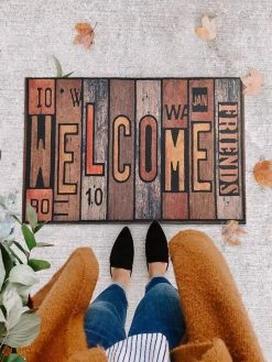 ABERTO DESIGN Fußmatte "Friends" In Bunt - (L)60 X (B)40 Cm