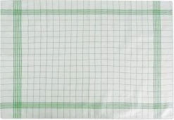 Aspero 100 Geschirrtücher Aus Baumwolle In Weiß/Grün