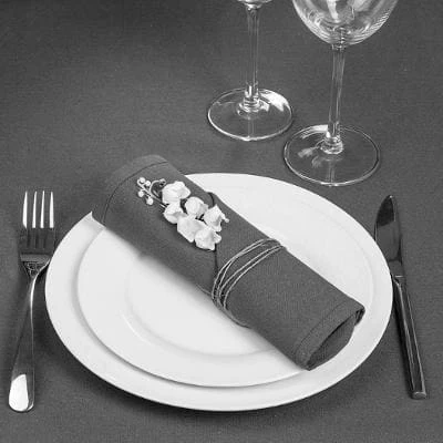 Atmosphera Créateur D'intérieur Servietten In Anthrazitfarben – Bild 4