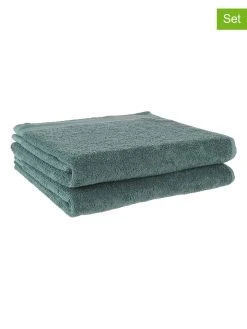 Avance 2er-Set: Duschtücher In Dunkelgrün