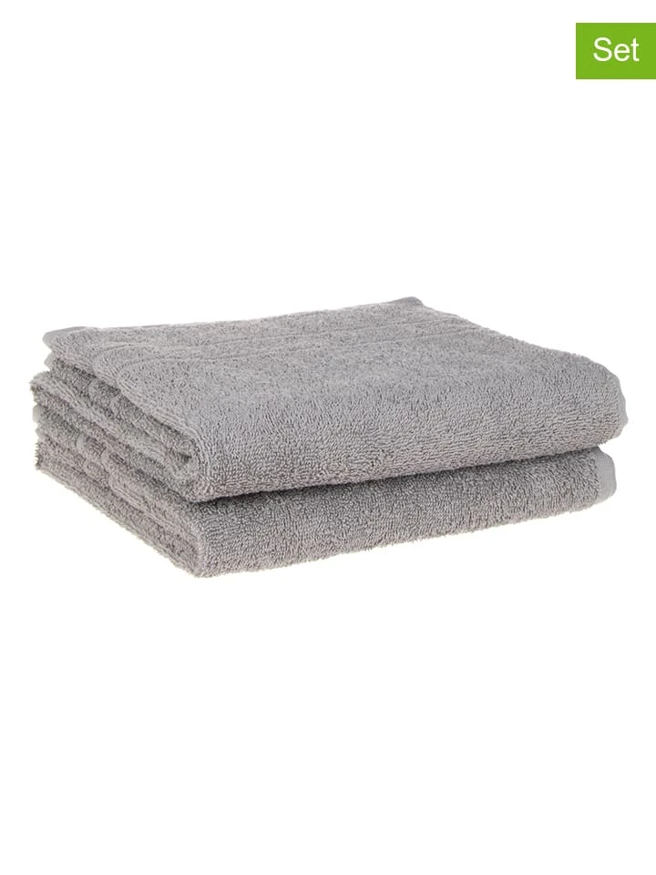 Avance 2er-Set: Handtücher In Grau - (L)100 X (B)50 Cm