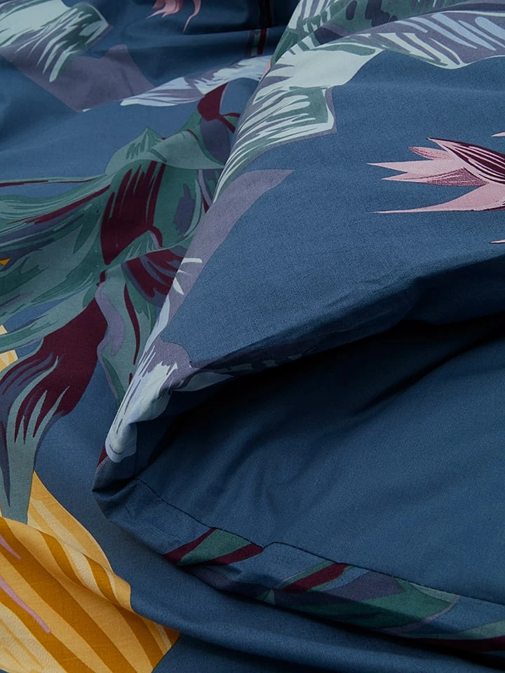 Avance Perkal-Bettwäsche-Set In Dunkelblau – Bild 3