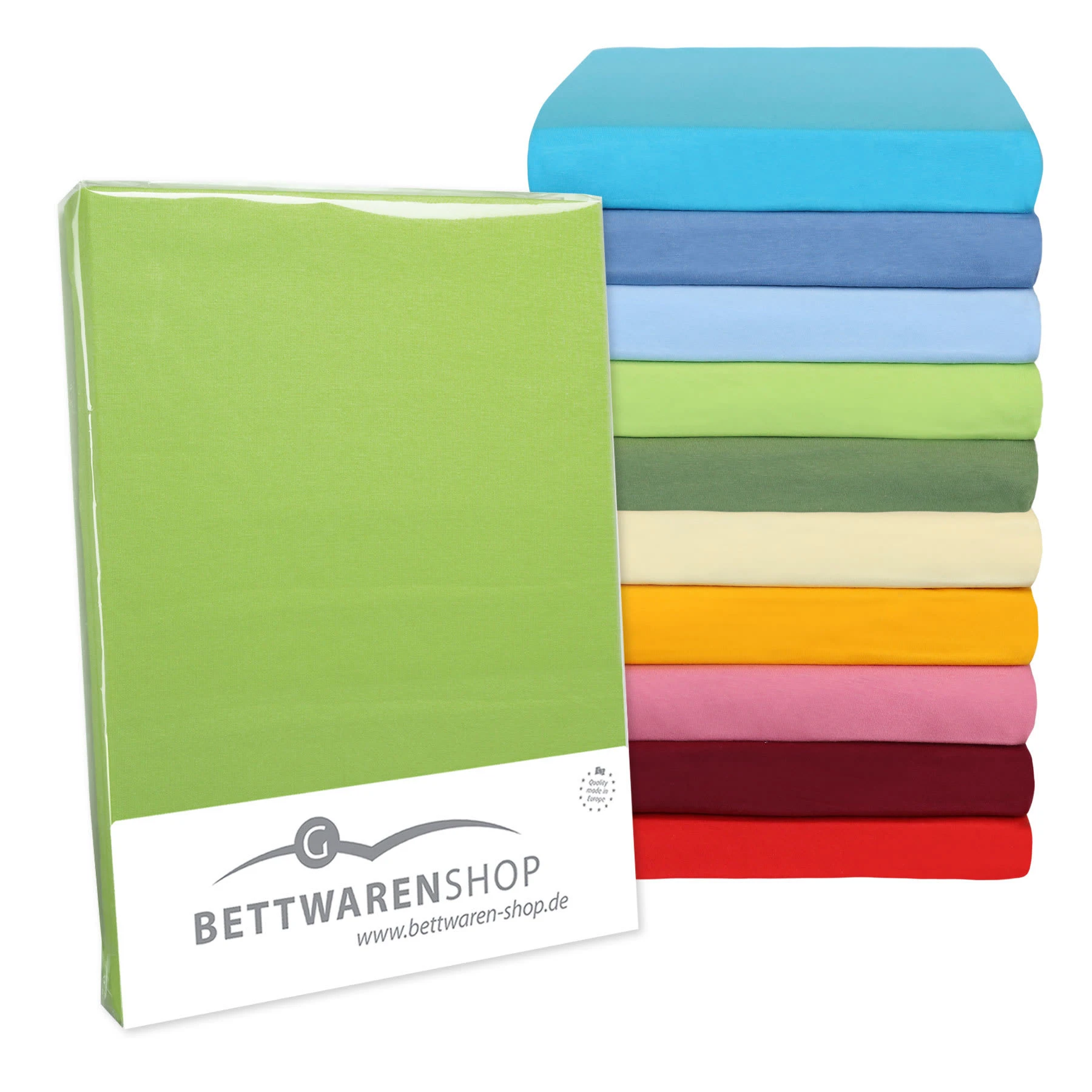 BettwarenShop Spannbettlaken Nicole Mako-Jersey In Silber – Bild 2