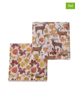 Boltze 2er-Set: Servietten "Xander" In Bunt - 2x 20 Stück