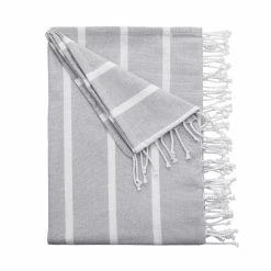 Butlers Strandtuch L 200 X B 180cm SURFSIDE In Hellgrau