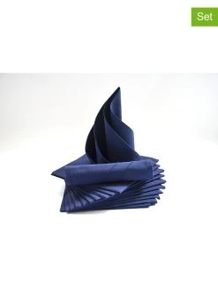 Calitex 12er-Set: Servietten "Arc En Ciel" In Dunkelblau