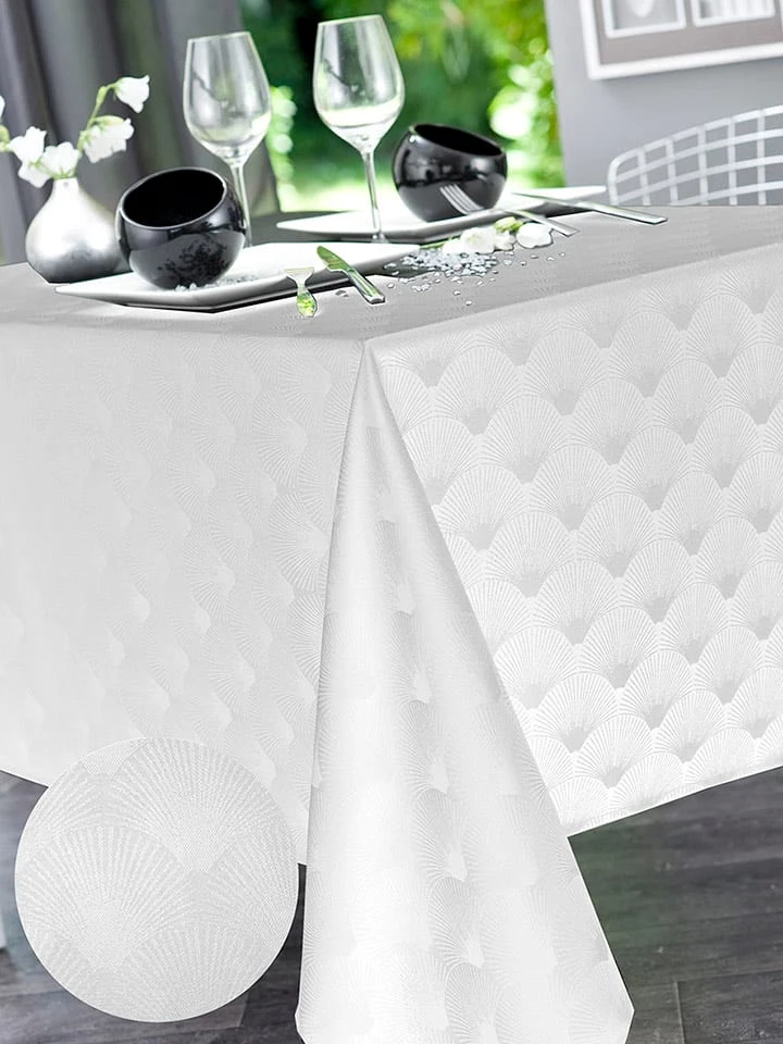 Calitex Tischdecke "Scale" In Weiß