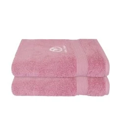 CARLO COLUCCI Duschtuch-Set Sandro 2-teilig In Malve