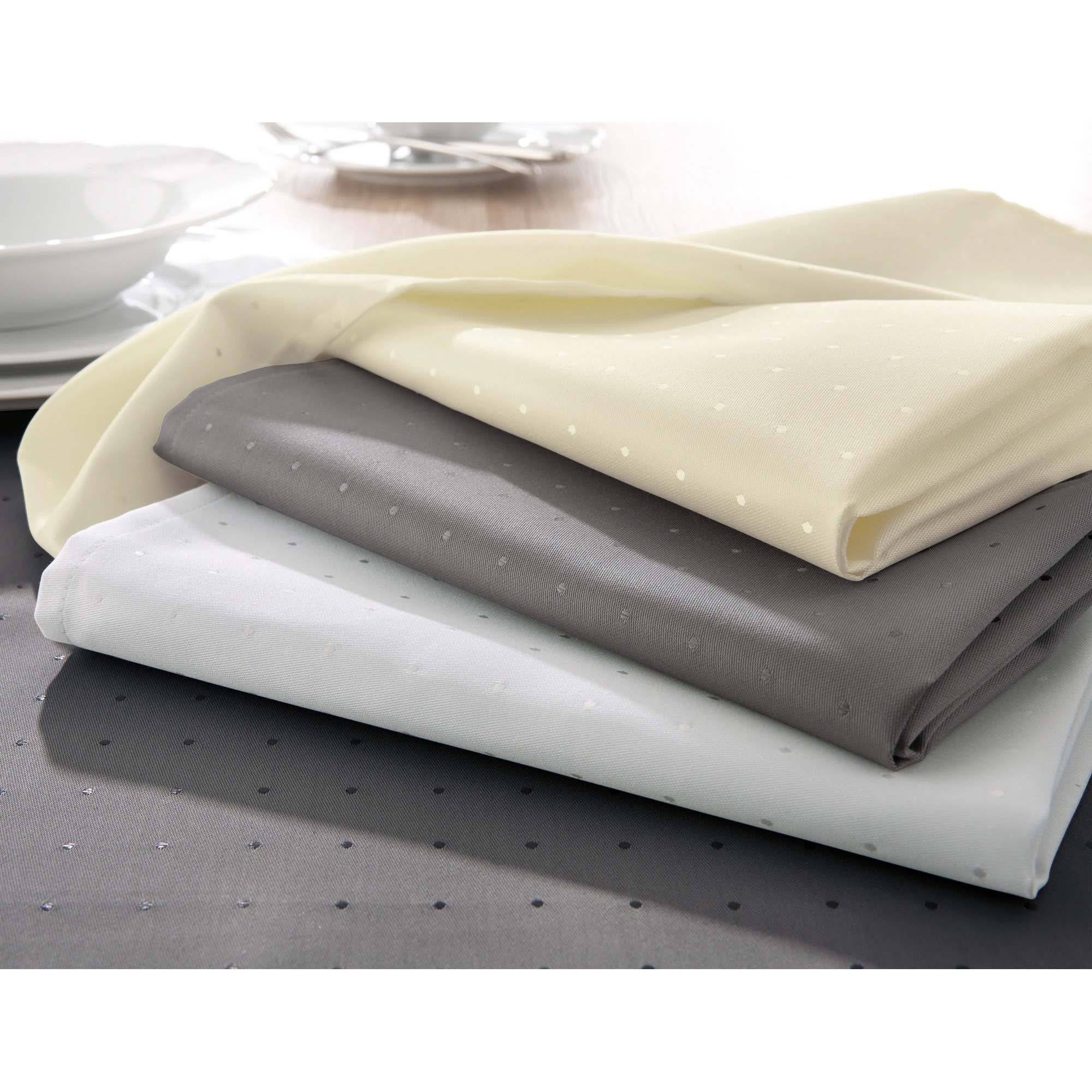 Curt Bauer Tischdecke Petito In Silber – Bild 3