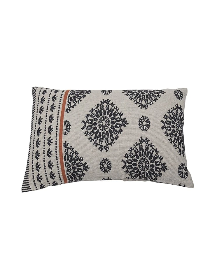 David Fussenegger Kissenhülle "Häkelmuster" In Anthrazit/ Creme