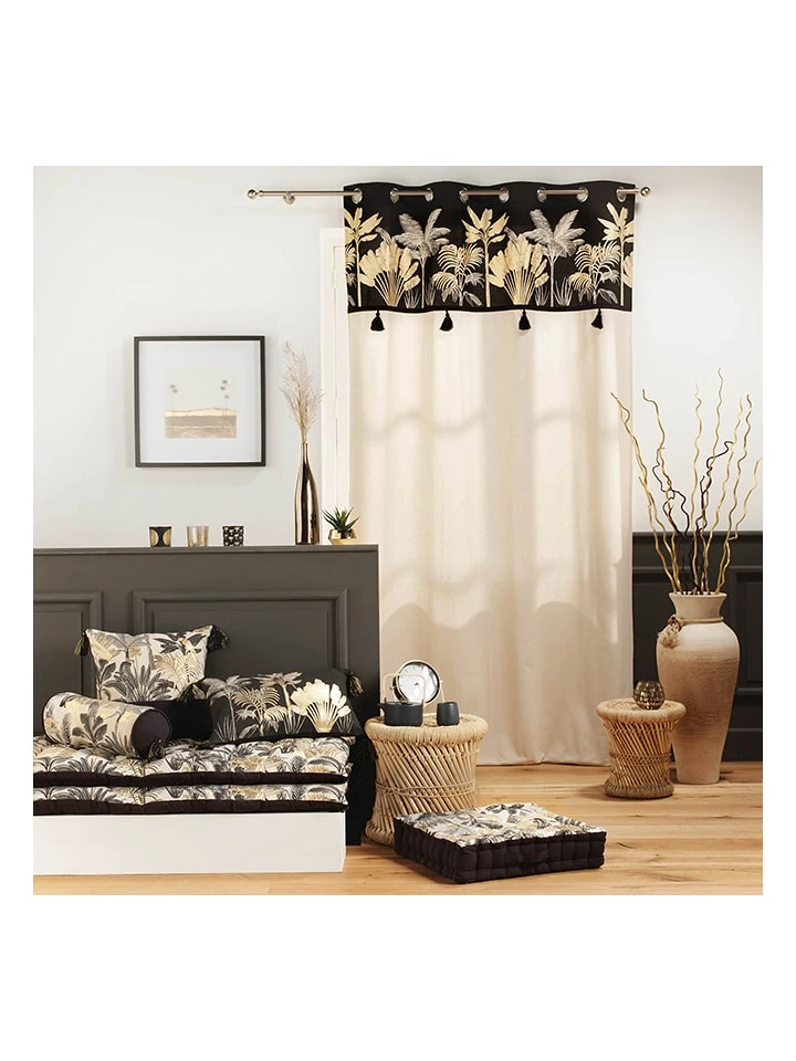 Douceur D'intérieur Polsterauflage "Nature Originelle" In Schwarz/ Weiß – Bild 4