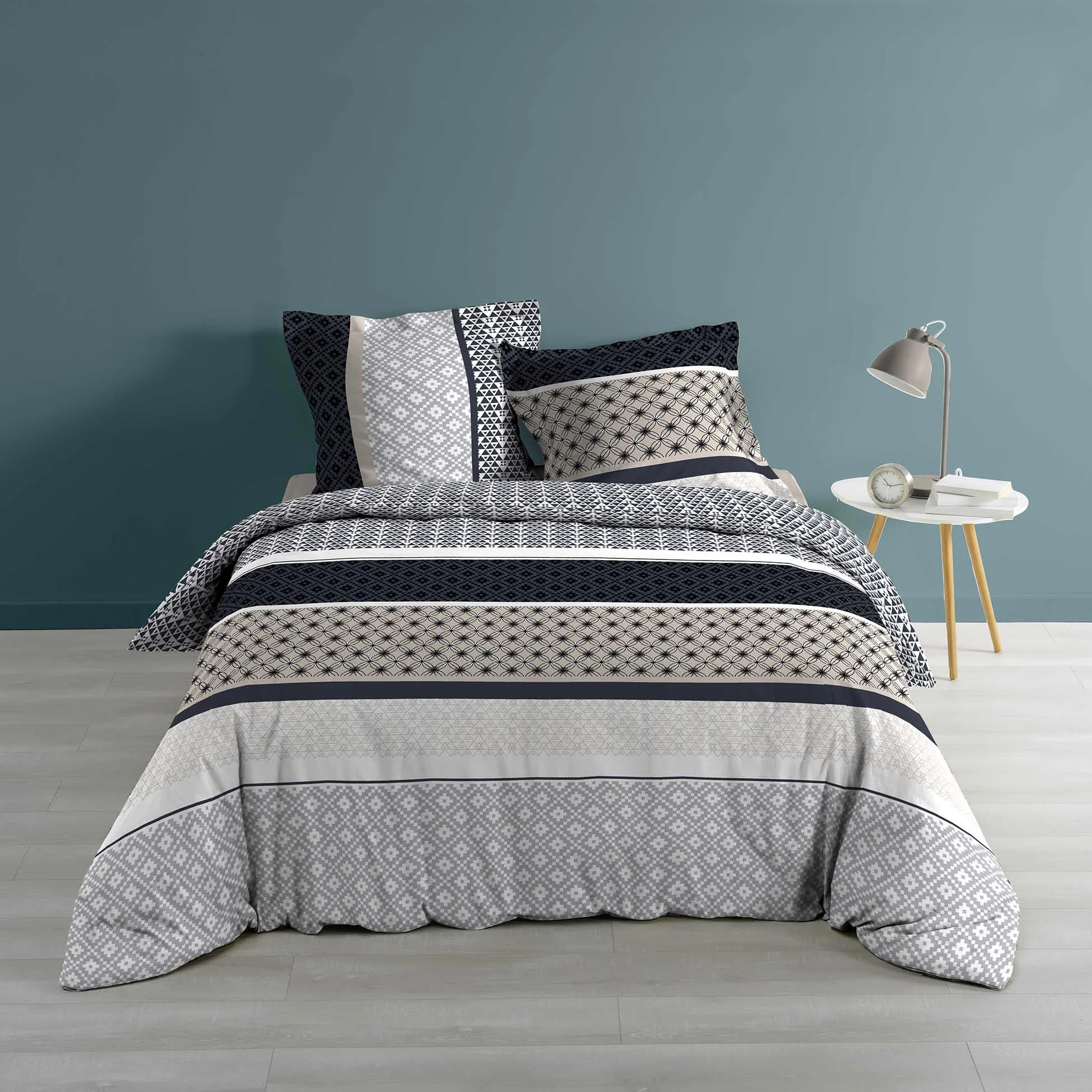 Dynamic24 Bettwäsche-Set In Grau