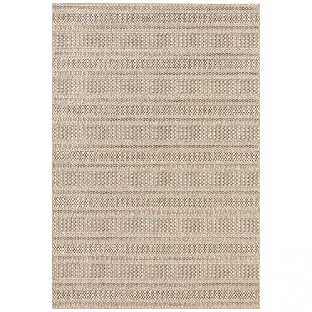 ELLE DECORATION In- & Outdoor Teppich Arras Naturbraun