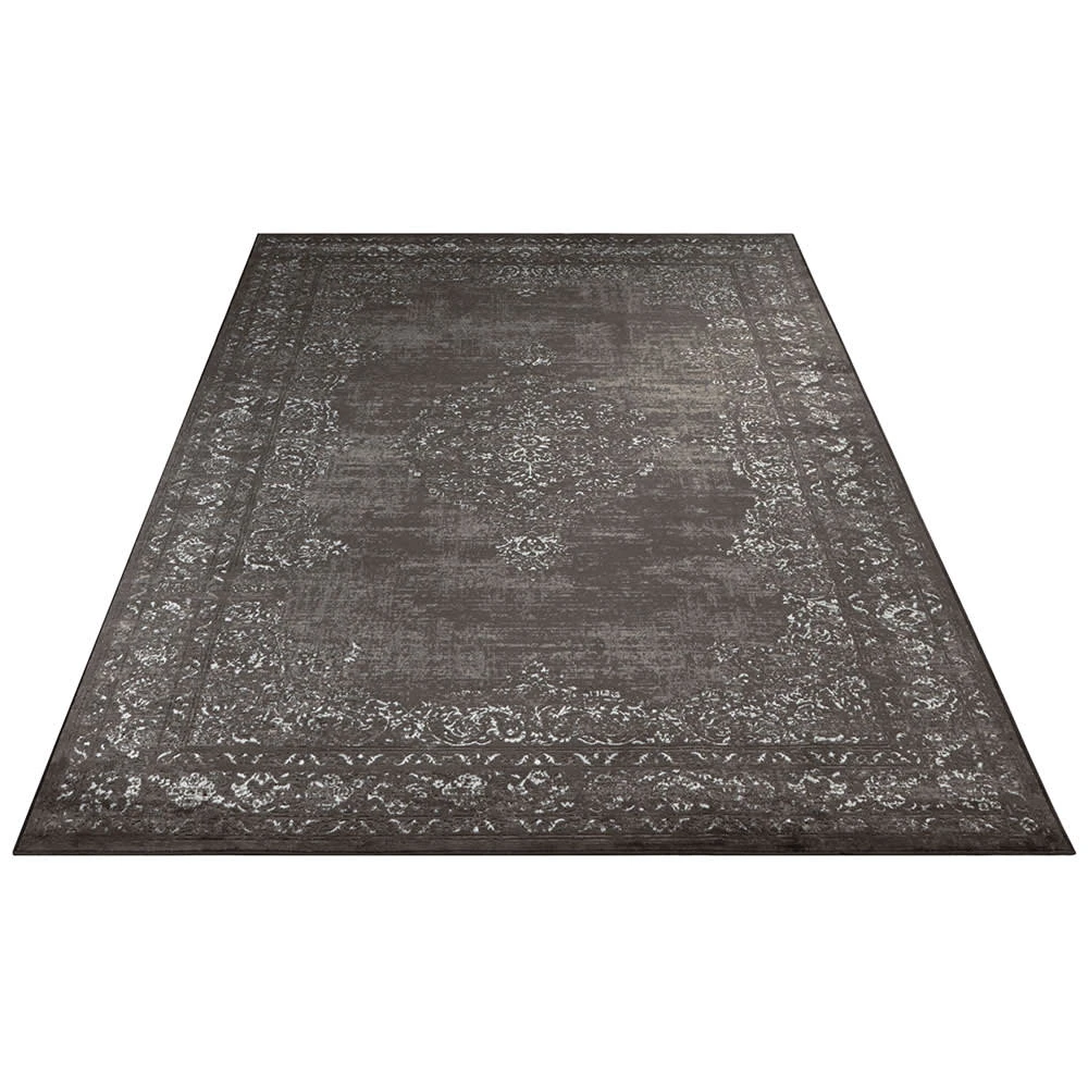 ELLE DECORATION Kurzflor Teppich Berseba Dunkelgrau – Bild 3