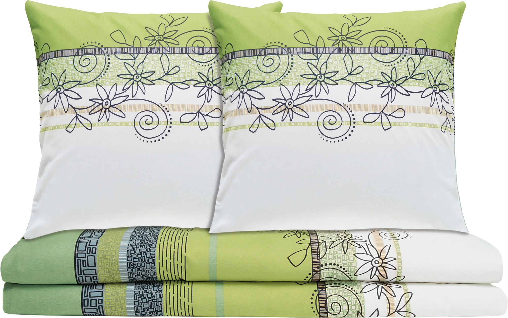 Erwin Müller Bettwäsche Sparpaket 4-tlg. In Pistazie