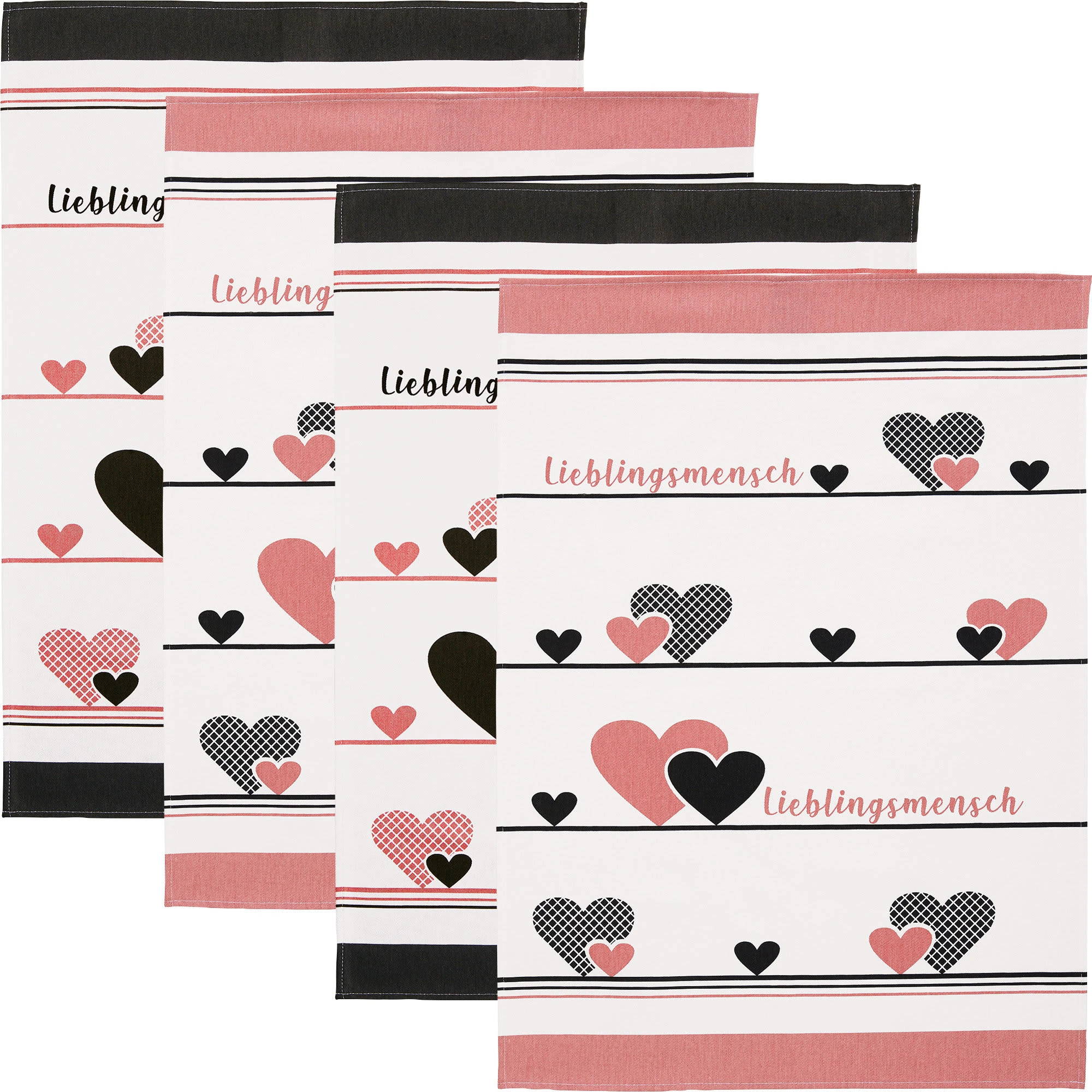 Erwin Müller Geschirrtuch 4er-Pack In Lieblingsmensch