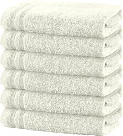 Erwin Müller Handtuch 2-streifig 6er-Pack Heidelberg In Creme