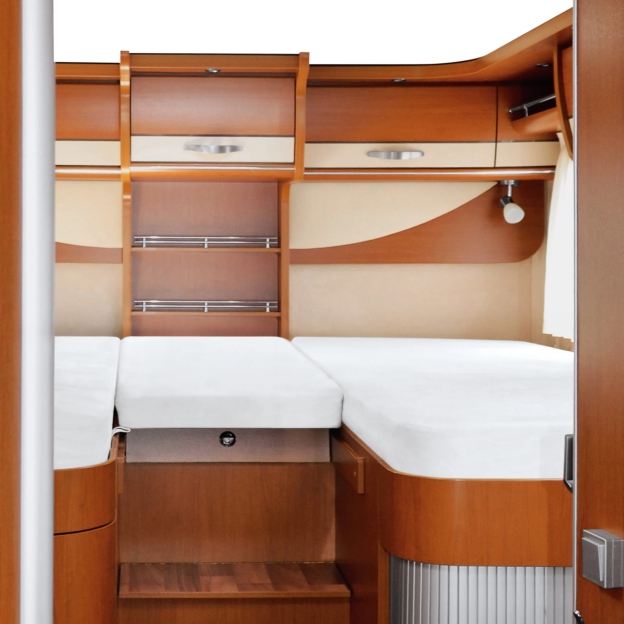 Erwin Müller Matratzenschutz 3-tlg. Set Für Wohnmobil/Wohnwagen Heckbett In Weiß