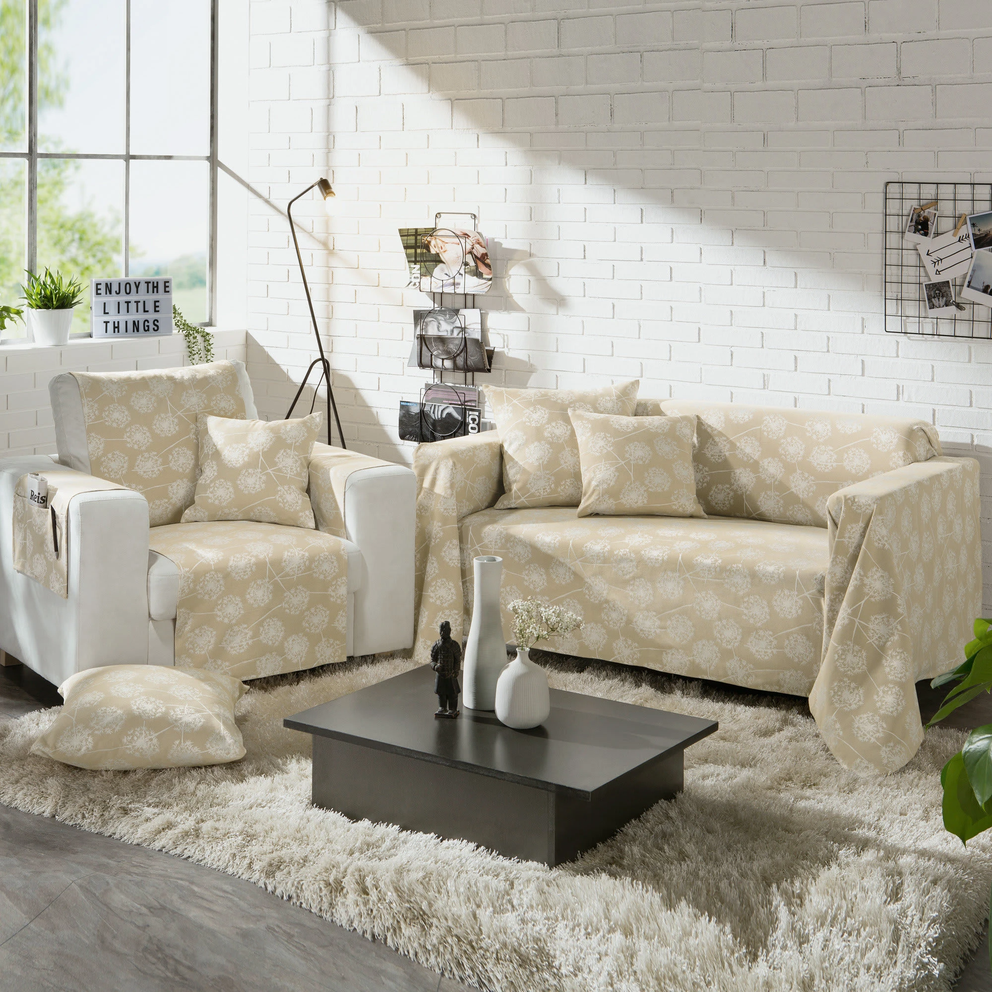 Erwin Müller Sesselschoner In Beige – Bild 3