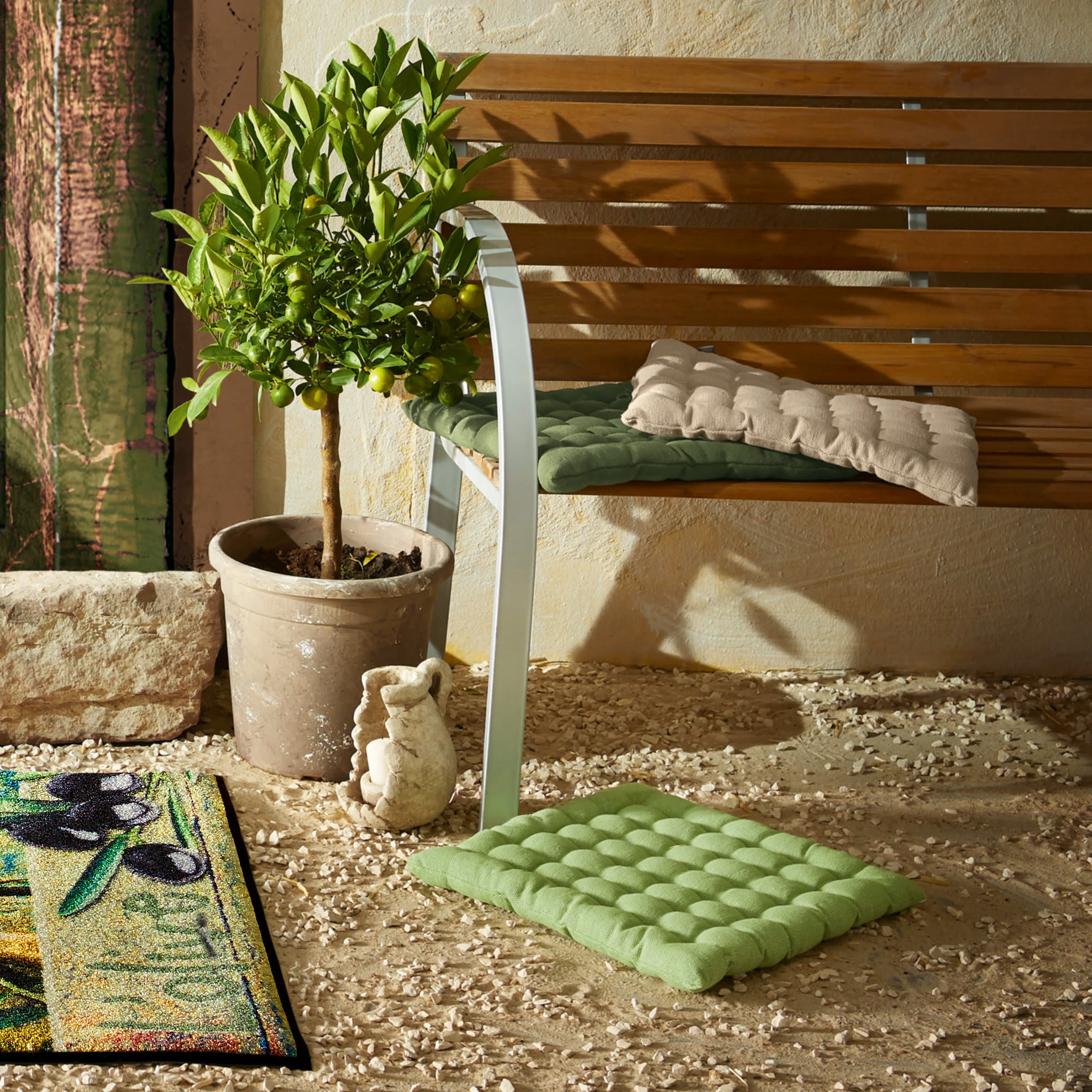 Erwin Müller Stuhlkissen London In Apfelgrün – Bild 3