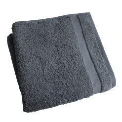 Framsohn 2er Set: Walkfrottier BIO Handtuch "ORGANIC" In Graphit - (L) 100 X (B) 50 Cm