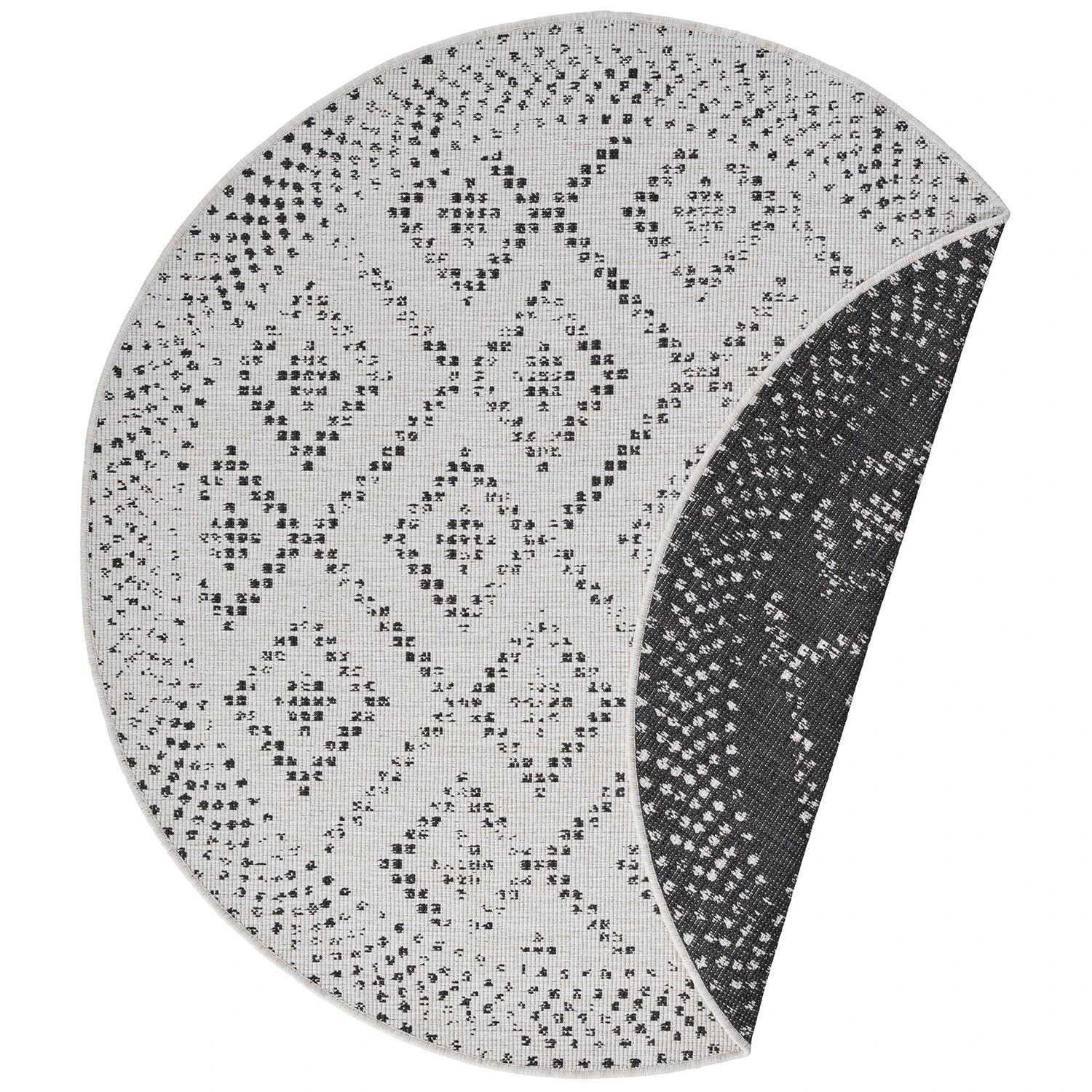 Freundin Home Collection In- & Outdoor Wendeteppich Olympia Schwarz – Bild 3