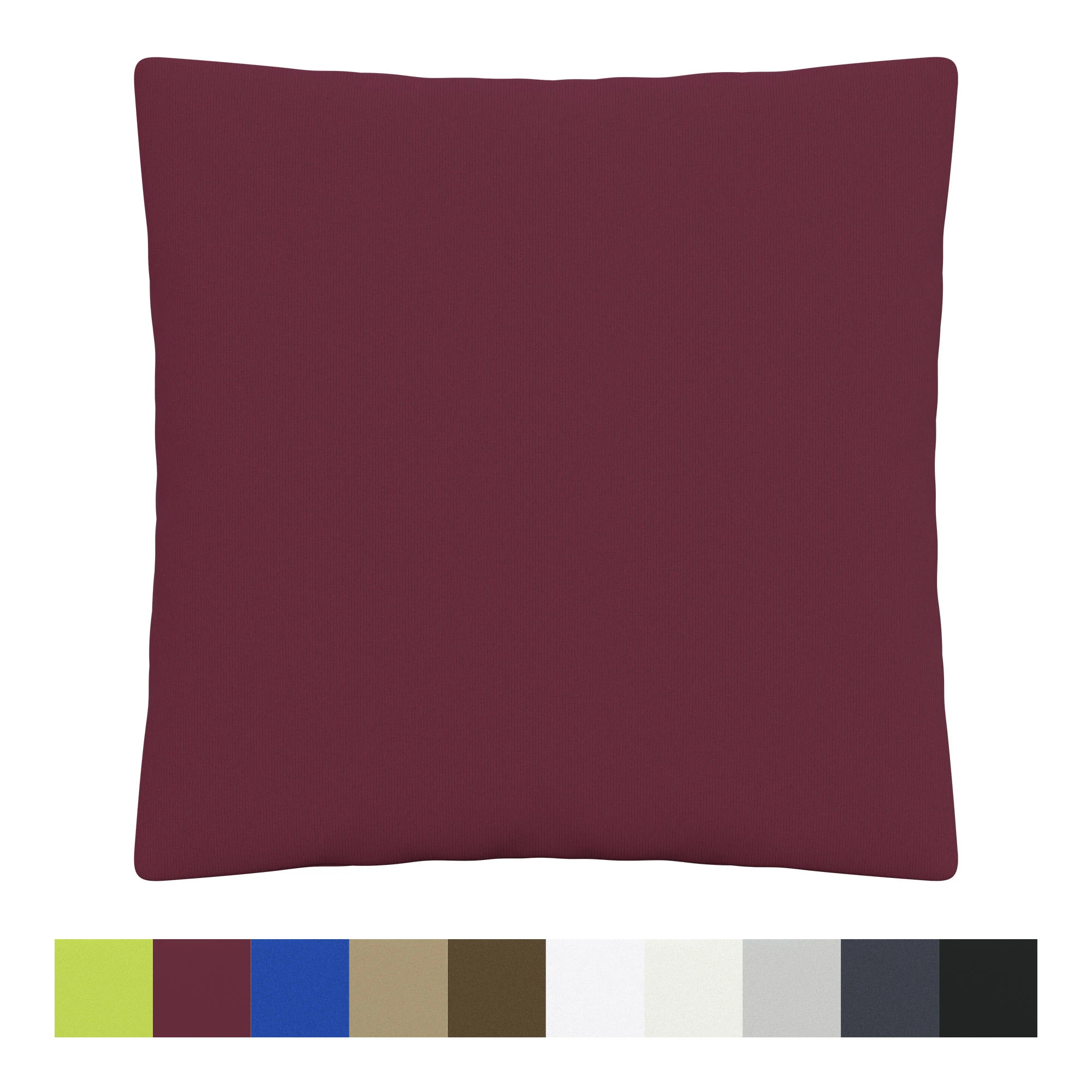 GMD Living 2er Set Jersey Kissenhüllen JESBERG In Farbe Bordeaux – Bild 2