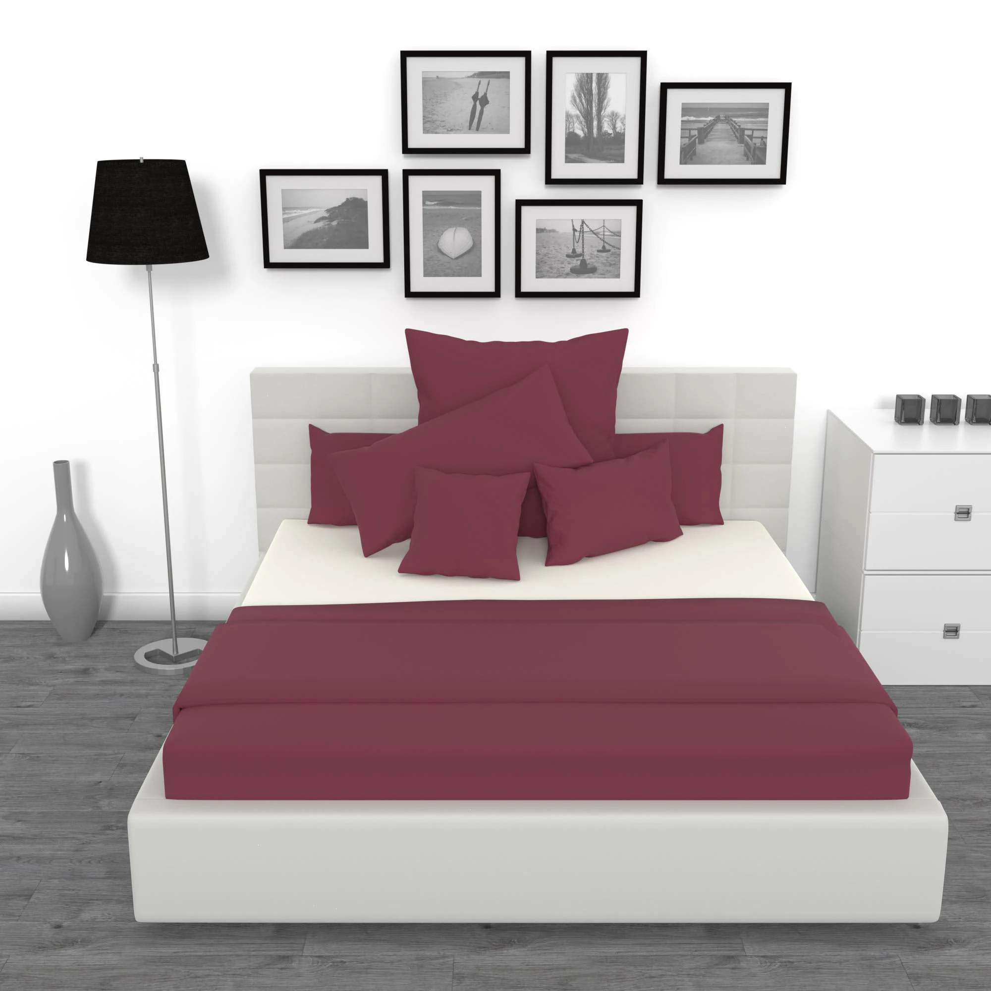 GMD Living 2er Set Jersey Kissenhüllen JESBERG In Farbe Bordeaux – Bild 7