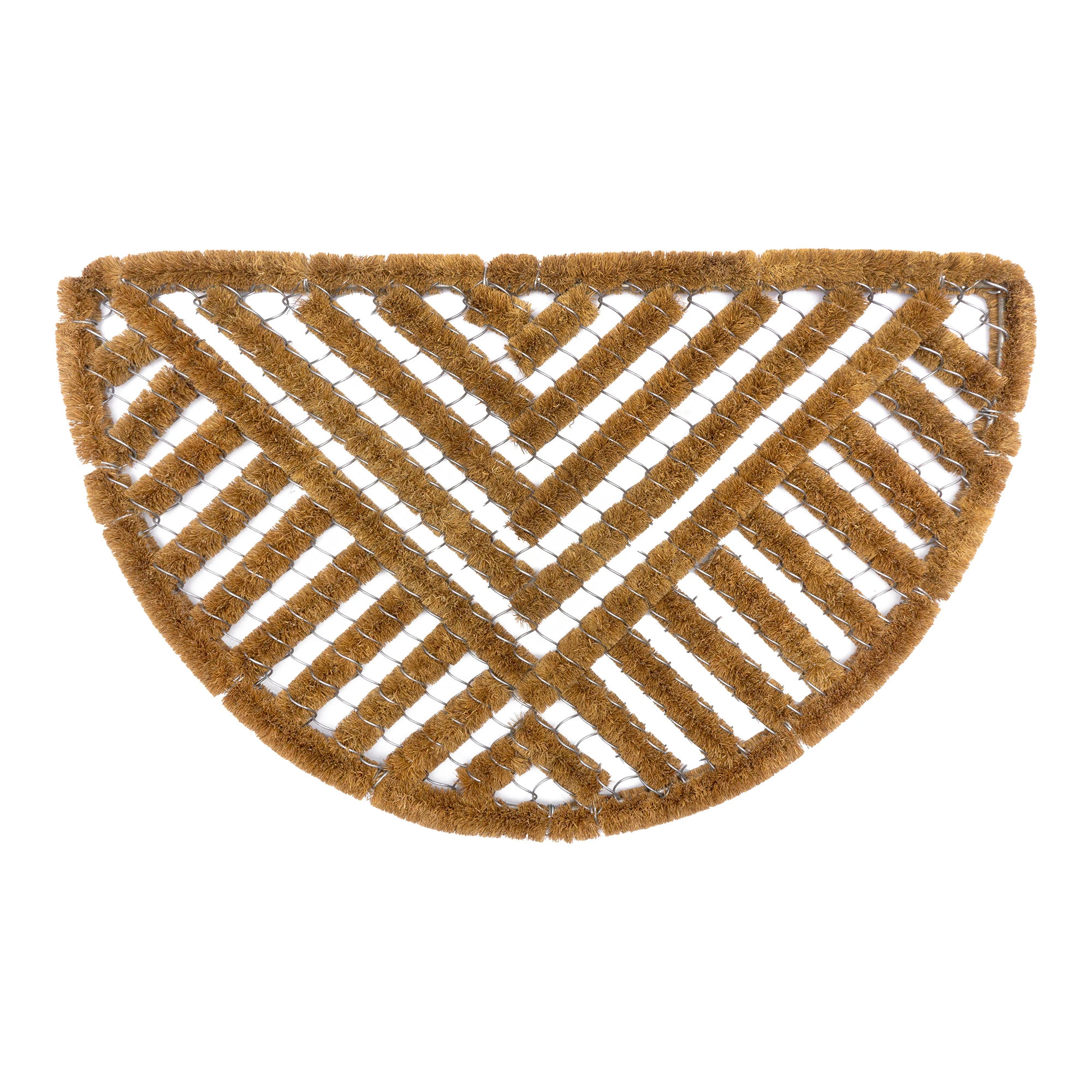 GMD Living Halbrunde Natur Kokosmatte LOBEIRA In Farbe Braun