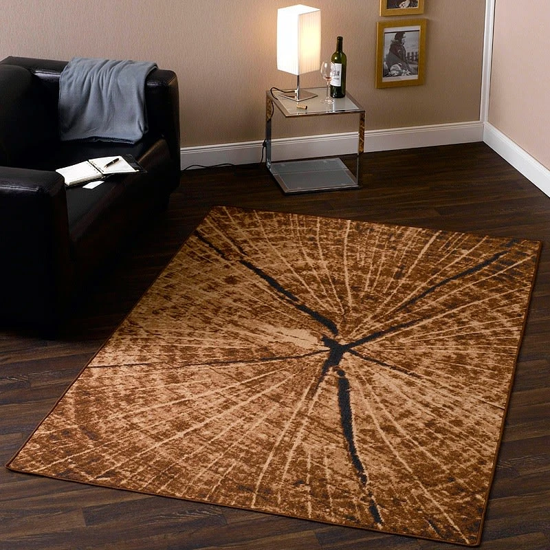Hanse Home Design Teppich Baumstamm Eckig Braun – Bild 3