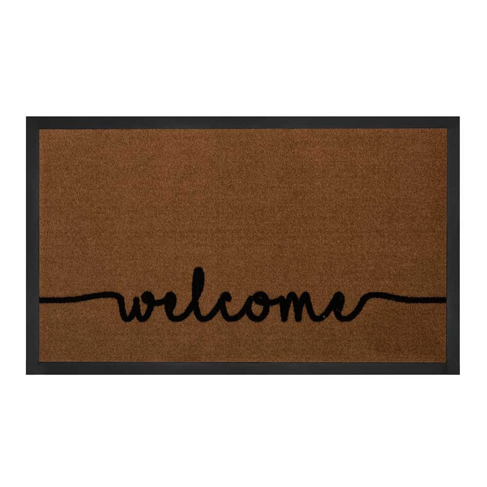 Hanse Home Schmutzfangmatte Cozy Welcome Hellbraun Anthrazit 45x75 Cm