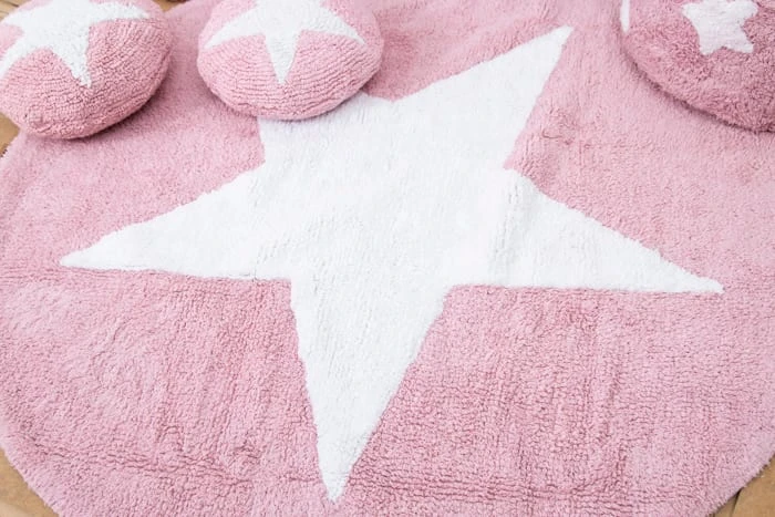 Happy Decor Kids Kissen "Round Star" In Rosa/Weiß - 30x30 Cm – Bild 10