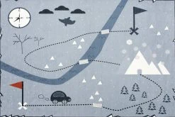 Happy Rugs Kinderteppich LOVE YOU SCHATZKARTE Blau