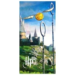 Bade-/Strandtuch Harry Potter Quidditch - (L) 140 Cm X (B) 70 Cm In Bunt