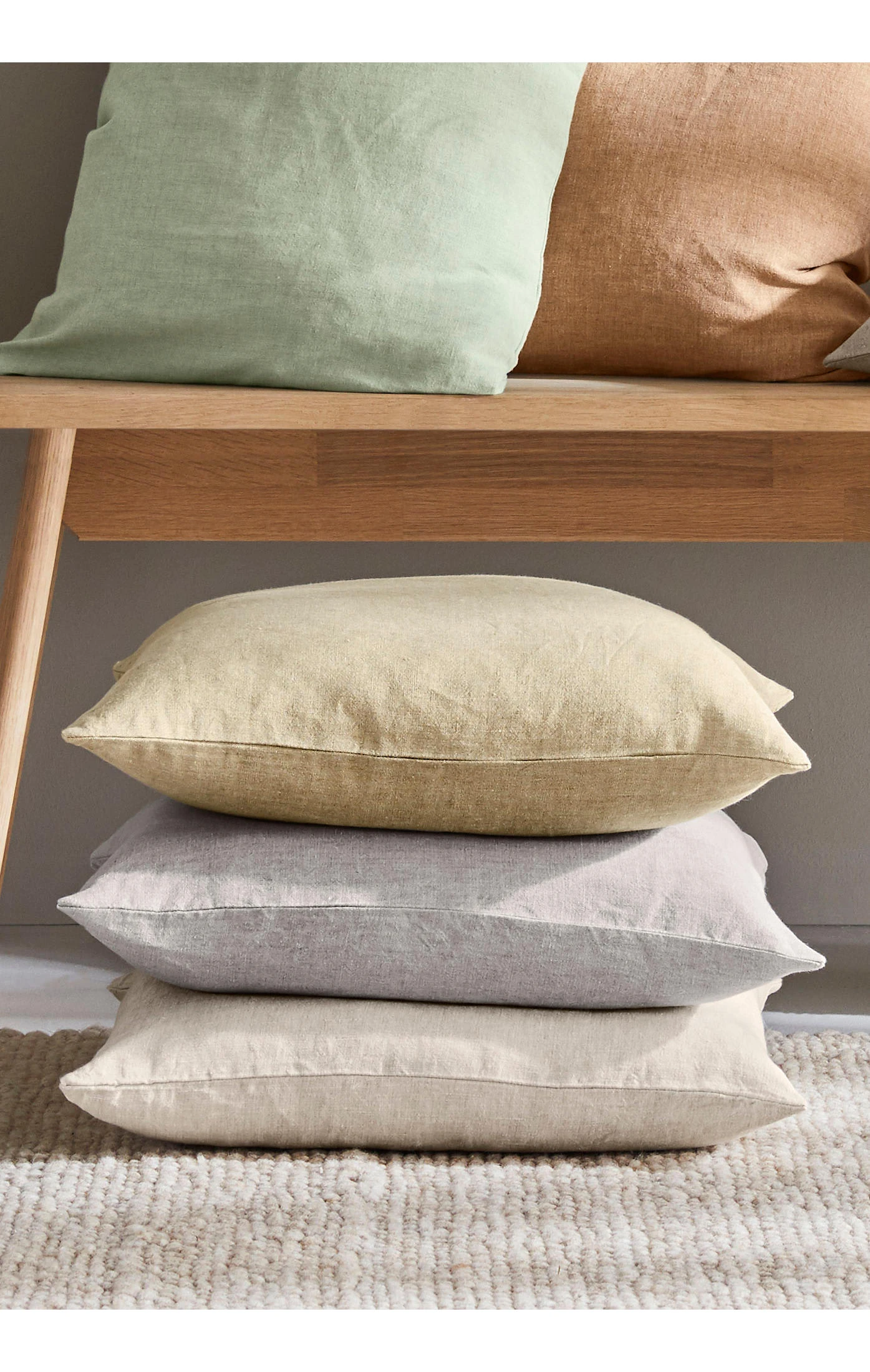 Hessnatur Kissenhülle Jorden Aus Reinem Leinen In Rosmarin – Bild 2