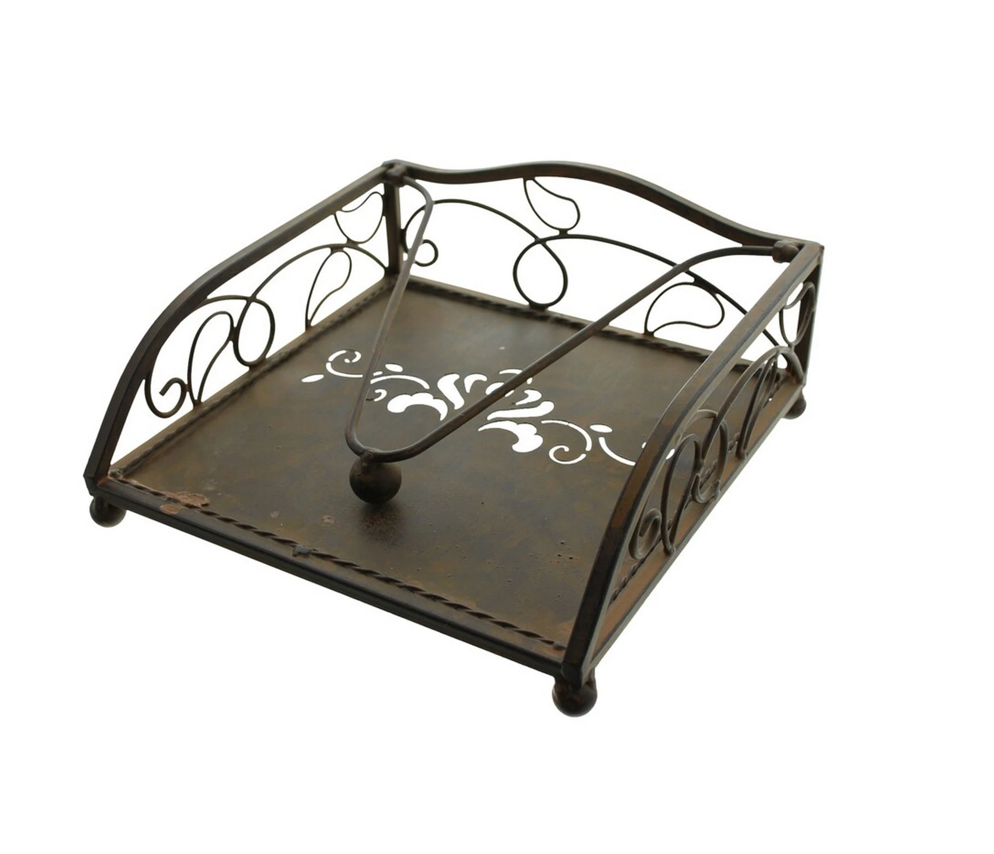 HomeLiving Serviettenhalter "Haute Cuisine" 200x200x90 In Braun