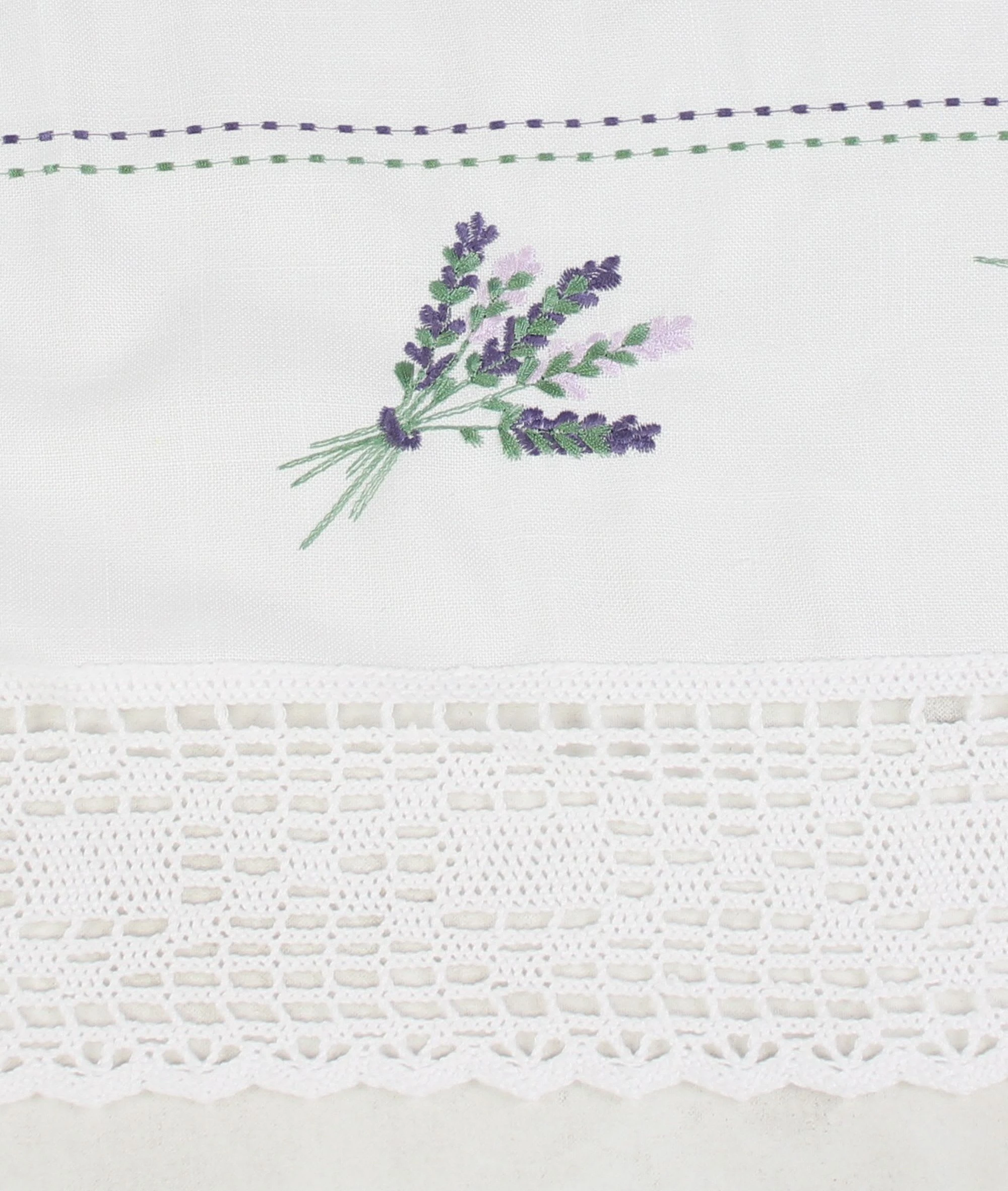HomeLiving Tischdecken "Lavendelspitze" 850x850 In Weiß – Bild 4