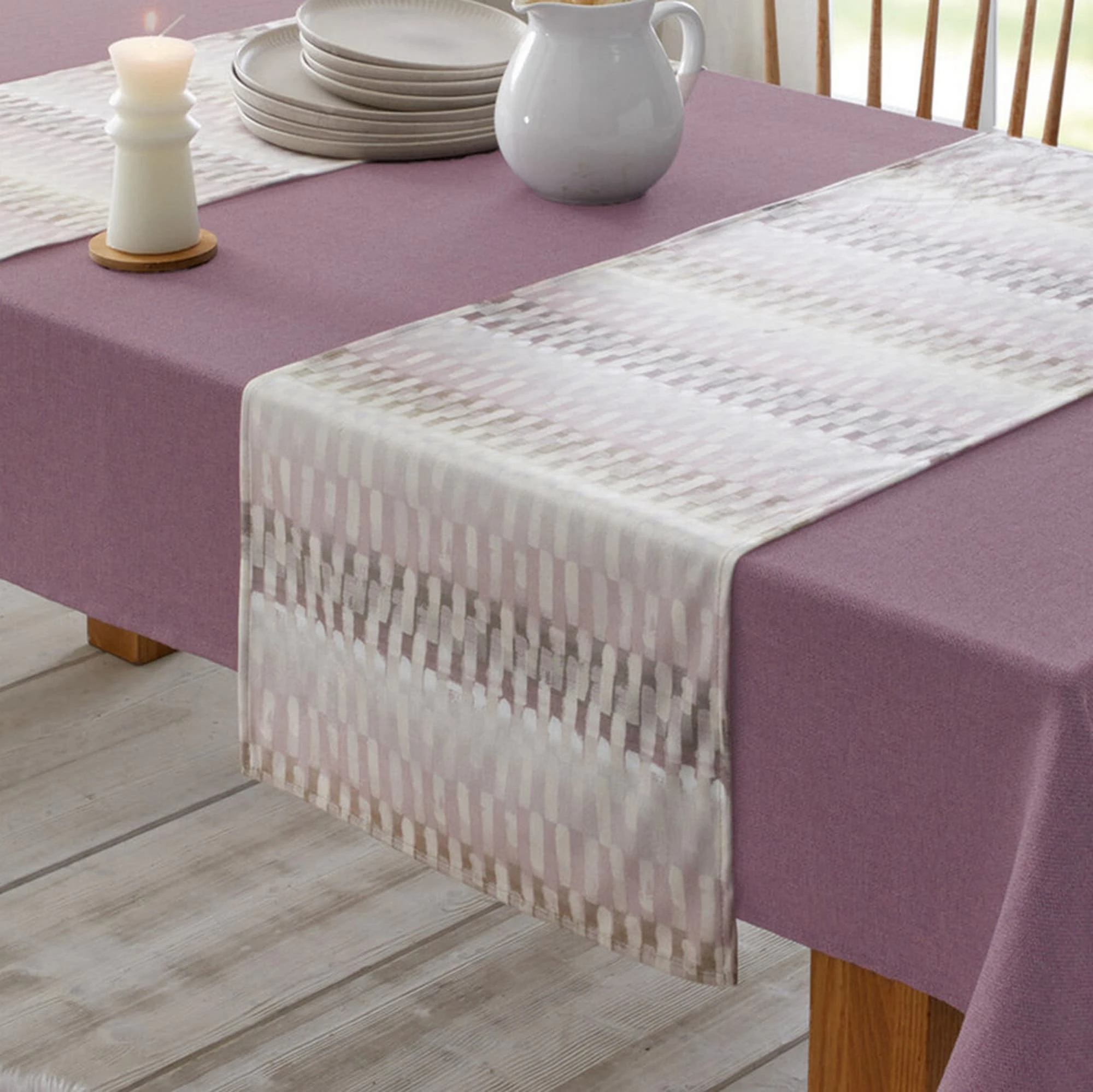 HomeLiving Tischläufer "Edelsamt" 400x1400 In Bunt – Bild 3