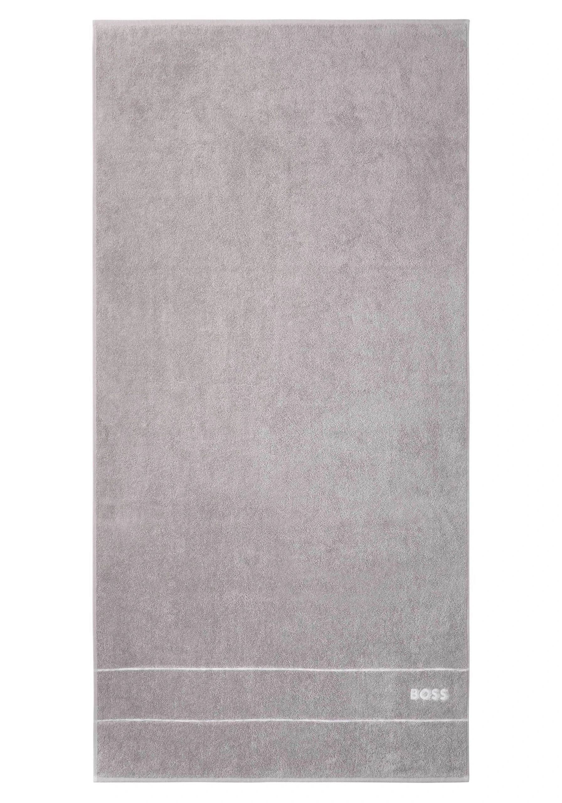 HUGO BOSS Home Duschtuch PLAIN In CONCREN