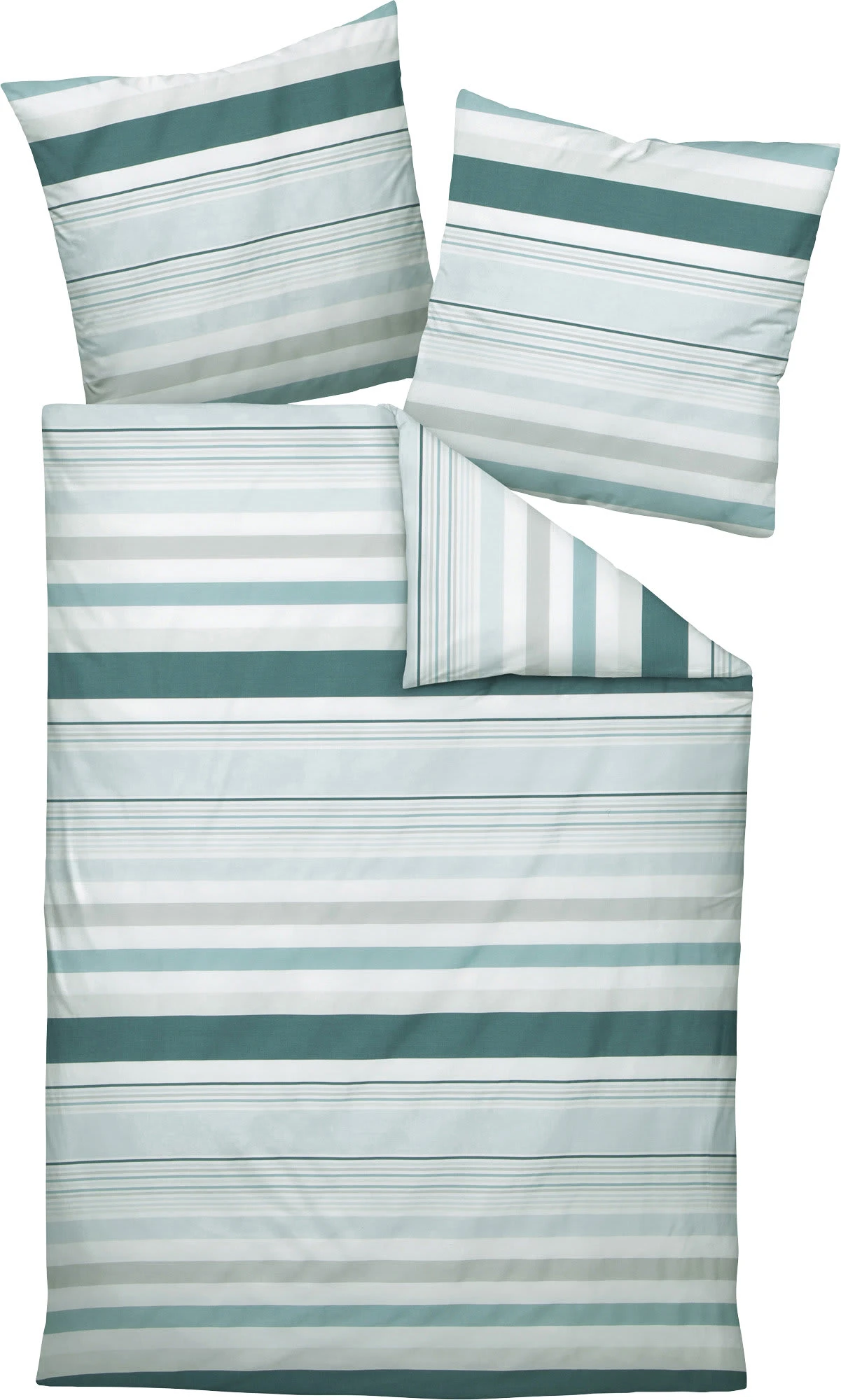 Janine Bettwäsche In Grünblau-salbei
