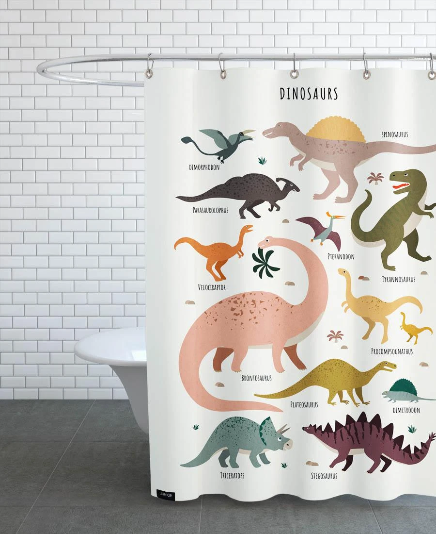 Juniqe Duschvorhang "Dinosaur Friends" In Bunt – Bild 3