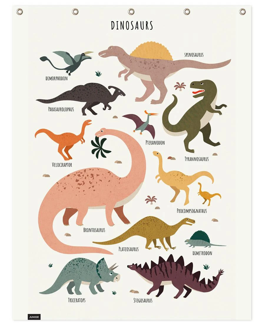 Juniqe Duschvorhang "Dinosaur Friends" In Bunt