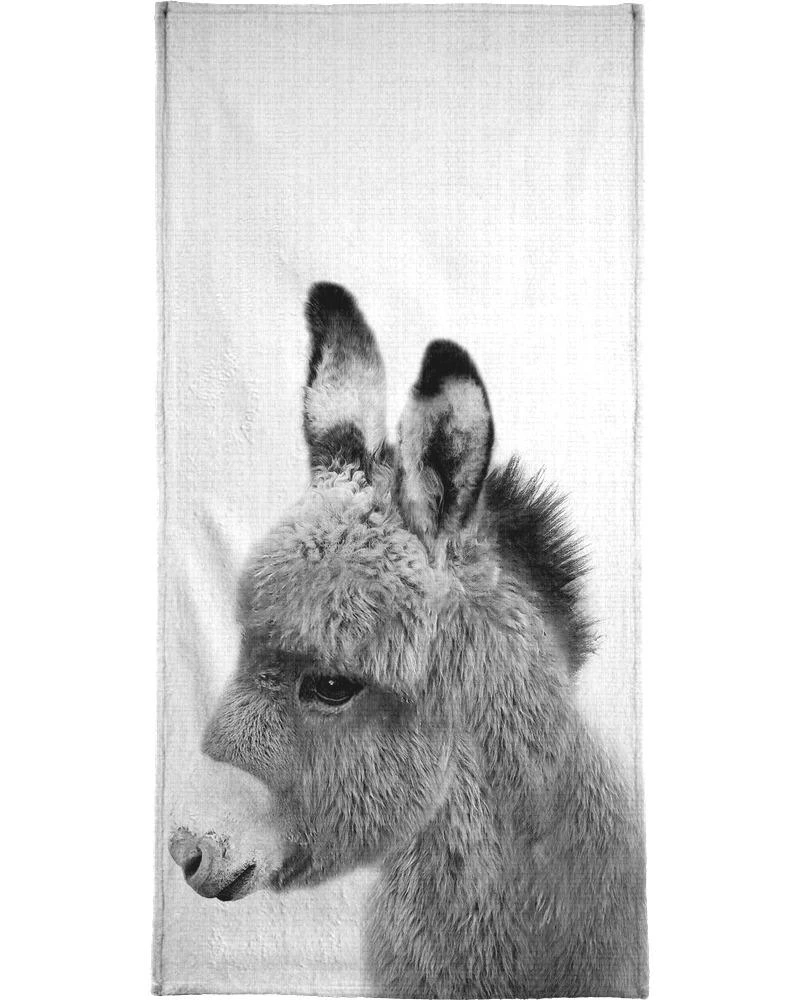 Juniqe Handtuch "Print 64" In Grau & Schwarz