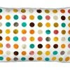 Juniqe Kissen "Autumnal Polka Dot" In Gelb & Orange