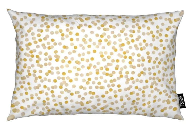 Juniqe Kissen "Gold Confetti" In Gelb
