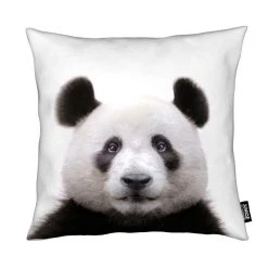 Juniqe Kissen "Panda" In Schwarz & Weiß