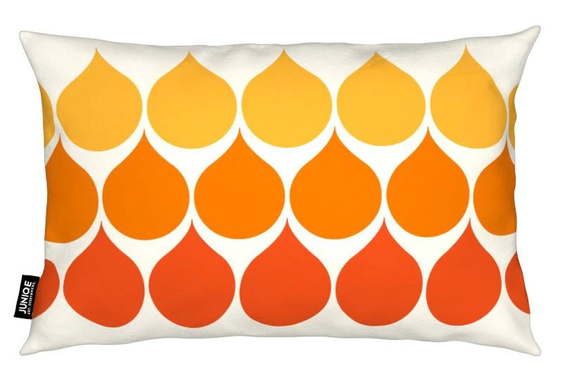 Juniqe Kissen "Sundrops" In Gelb & Orange – Bild 2