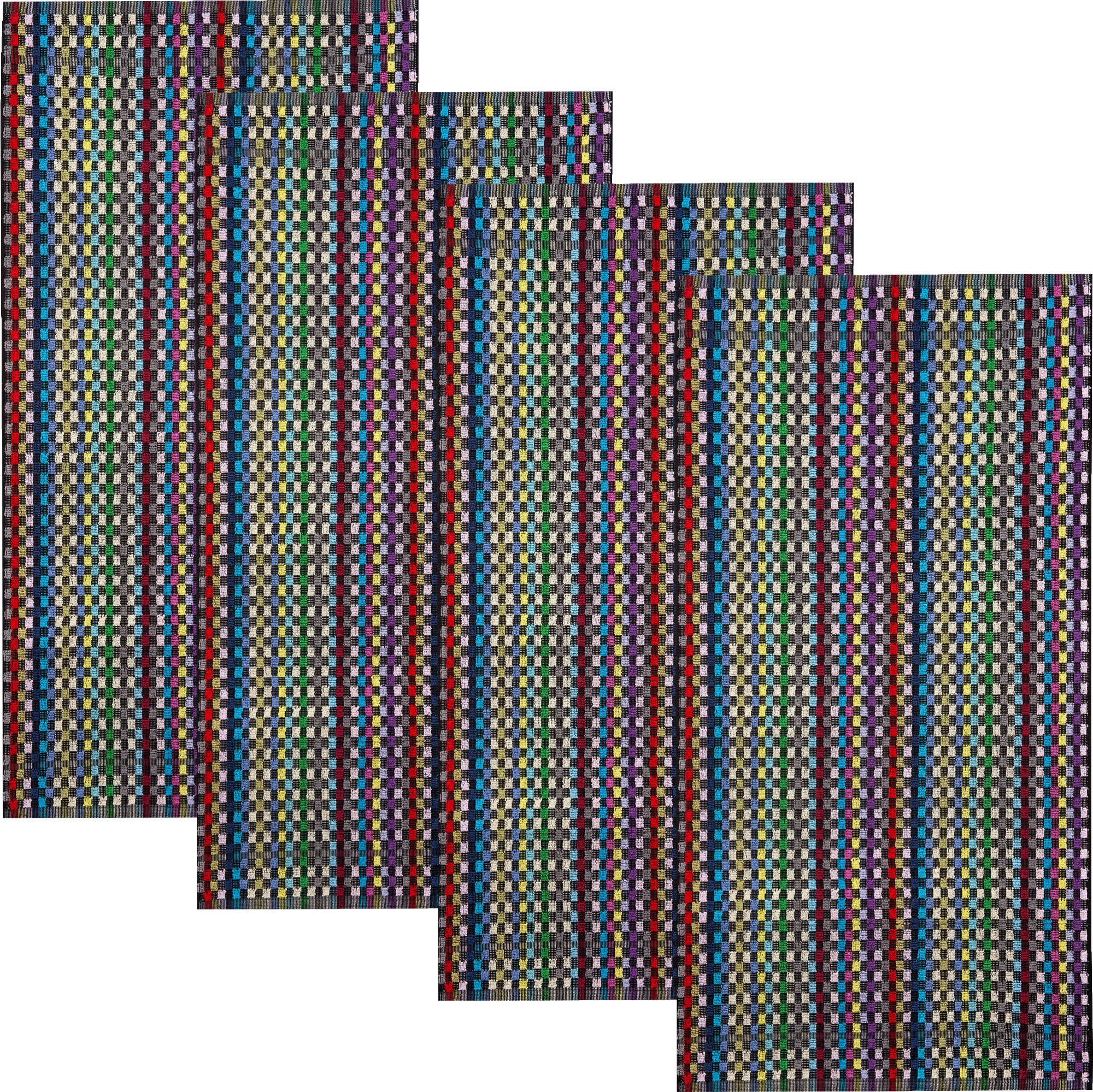 Kracht Grubentuch 4er-Pack In Bunt