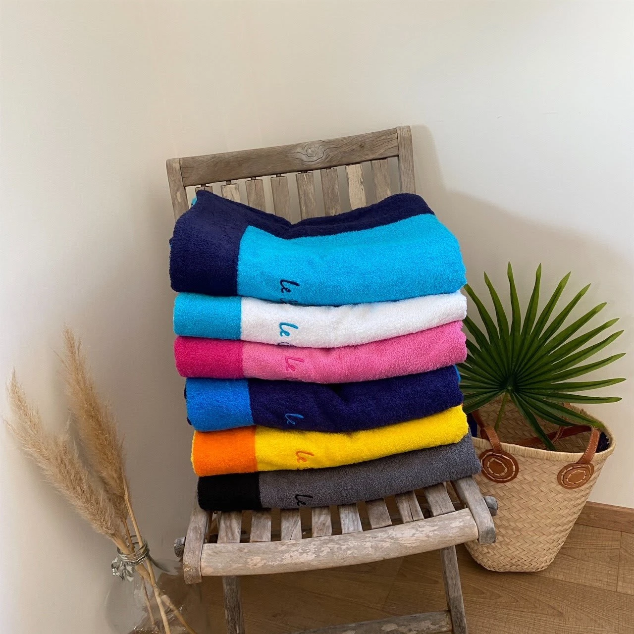 Le Comptoir De La Plage Badetuch "Fashionata" In Pink - (L)170 X (B)90 Cm – Bild 4