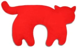 Leschi Nackenkissen "Katze Feline" In Rot